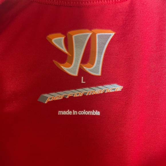 Warrior Tech Tee short sleeve performance shirt red Large - Picture 10 of 14
